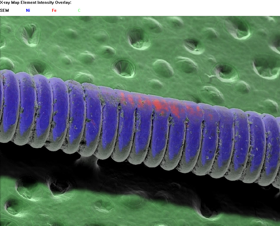EDS Map of Guitar String